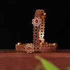 Floral Kemp Stone bangle-2