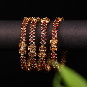 Lakshmi Kemp stone Bangle - Set of 2