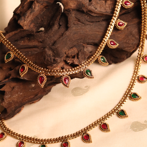 Traditional Mango Kemp Stone Anklet