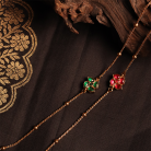 Reversible Floral Kemp Stone Anklet 2