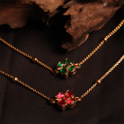 Reversible Floral Kemp Stone Anklet 3