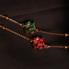 Reversible Floral Kemp Stone Anklet 4