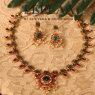 Traditional Flower Mango Kemp Stone Necklace 1 Logo