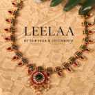 Traditional Flower Mango Kemp Stone Necklace 5 Logo