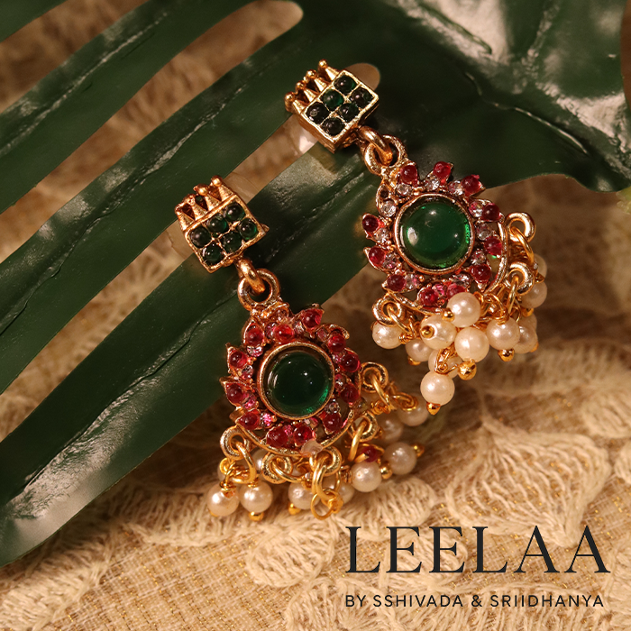 Traditional Flower Mango Kemp Stone Necklace 6 Logo Traditional Flower Mango Kemp Stone Necklace 6 Logo