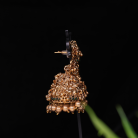 Traditional Lakshmi Kemp Stone Jhumkas 3