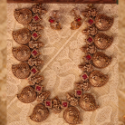 Traditional Lakshmi Mango Kemp Stone Necklace 2