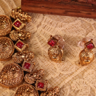 Traditional Lakshmi Mango Kemp Stone Necklace 3
