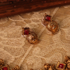 Traditional Lakshmi Mango Kemp Stone Necklace 4