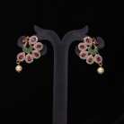 Traditional Peacock AD Stone Earrings 1