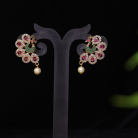 Traditional Peacock AD Stone Earrings 2