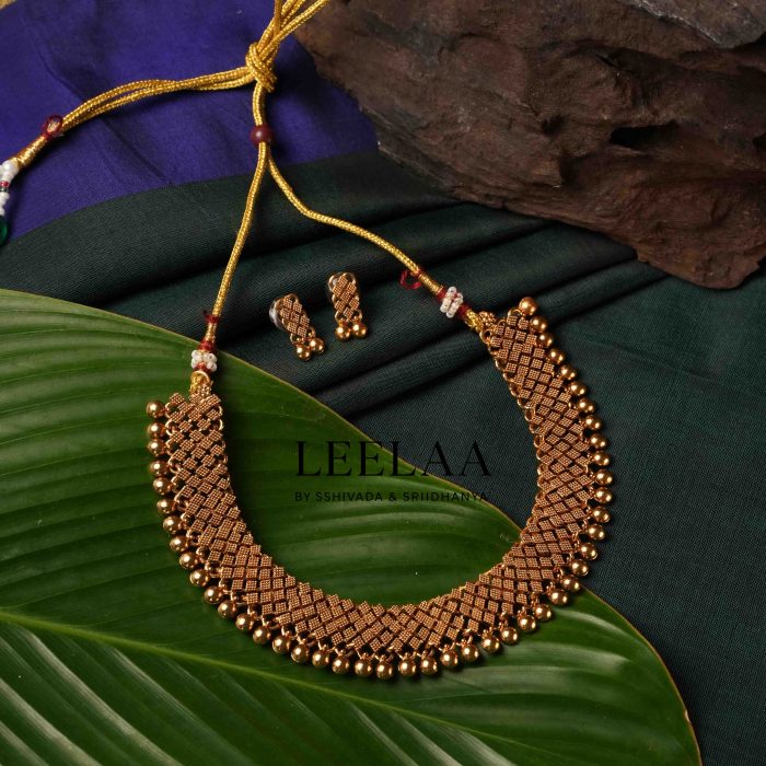 Antique Golden Necklace Replica Set2