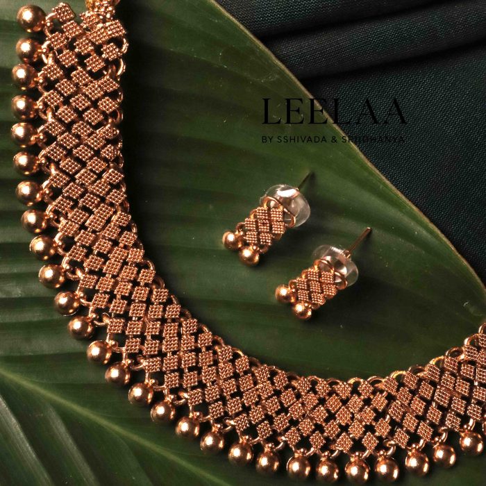Antique Golden Necklace Replica Set3