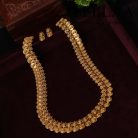 Antique Temple Haram with Lakshmi Peacock Pendant & Jhumka Set2