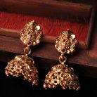 BEADED ANTIQUE TEMPLE HAARAM WITH LEKSHMI PENDENT AND JHUMKA3
