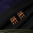 Golden Beads necklace with studs 3