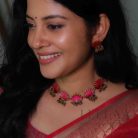 Lotus Golden Beads necklace with earrings 1