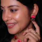 Lotus Golden Beads necklace with earrings 5