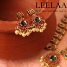 Premium Floral Pendant Palakka Haram with Earrings 5