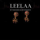 Premium multi colour Kemp Kaasu Haaram with Earrings 4