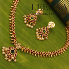 Traditional kemp stone Attigai with earrings 2 Logo