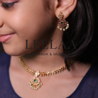 Traditional kemp stone Attigai with earrings 6 Logo