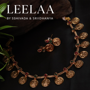 Light Weight Lakshmi Kaasu Necklace