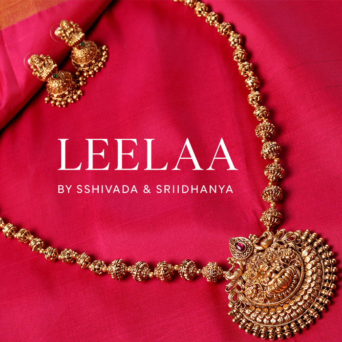 Antique Temple Haram with Lakshmi Cresent Pendent and Jumka 1 Antique Temple Haram with Lakshmi Cresent Pendent and Jumka 1