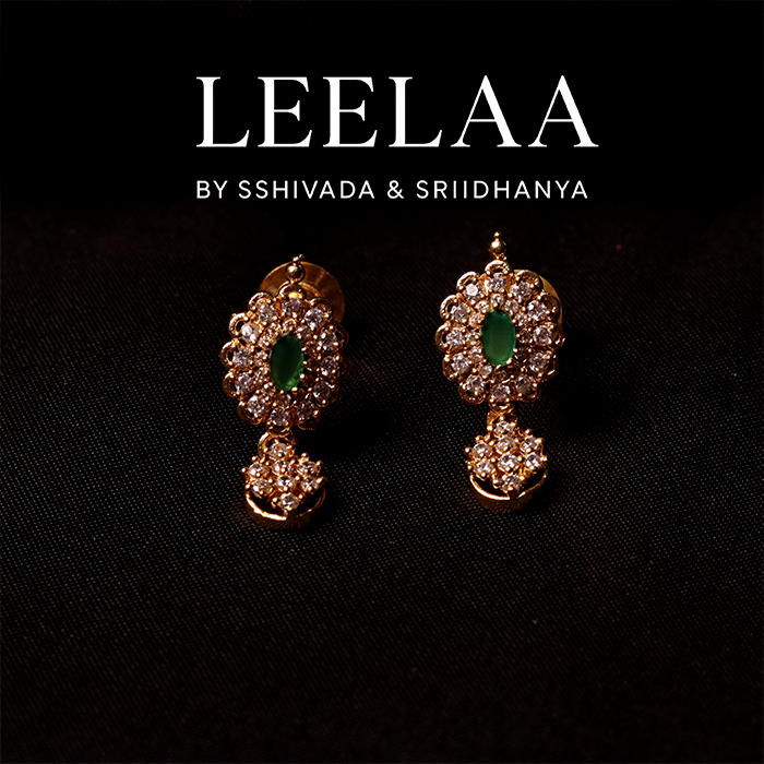 Premium Floral AD Necklace with Earrings 3 Premium Floral AD Necklace with Earrings 3