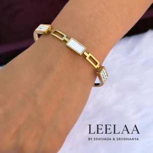 Elegant White and AD stone Openable Bracelet