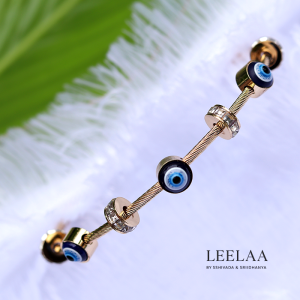 Baby Size Elegant Evil Eye Protection Openable Bracelet for Daily Wear (1No.)