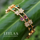 Floral Leaf bangle 1