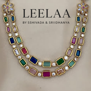 Multicoloured Navrang Necklace Set