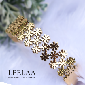 Premium Layered Floral Openable  Bangle