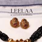 Black Crystal Naga Lakshmi Necklace 5