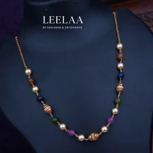 Multicolour Nakshi  Balls  Necklace (Without Earrings)