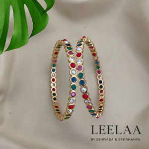 Navratna Bangle  (Set of 2)