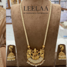 Pearl Haaram with lakshmi Pendant