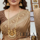 Pearl Haaram with lakshmi Pendant 2