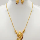 Ganapathi pendant chain with Earrings2