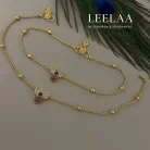 Lotus AD Stone Anklet