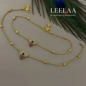 Lotus AD Stone Anklet