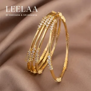 AD Stone Bangle (Set of 2)