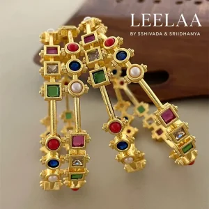 Premium Navrang Chathura Bangles (Set of 2)