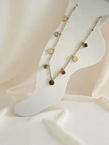 Rainbow drop anklet (Single Anklet)