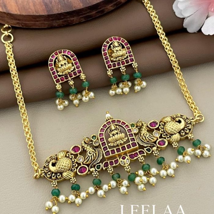 N213 - Lakshmi Vaibhavam Necklace Set