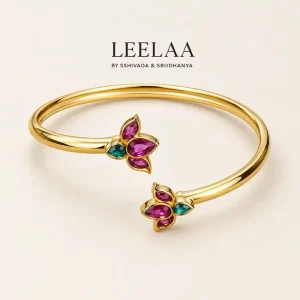 Simple Lotus Openable Kada (1 no.)