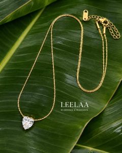 Celestial Heart Pendant light weight Chain (7.5-inch chain length)
